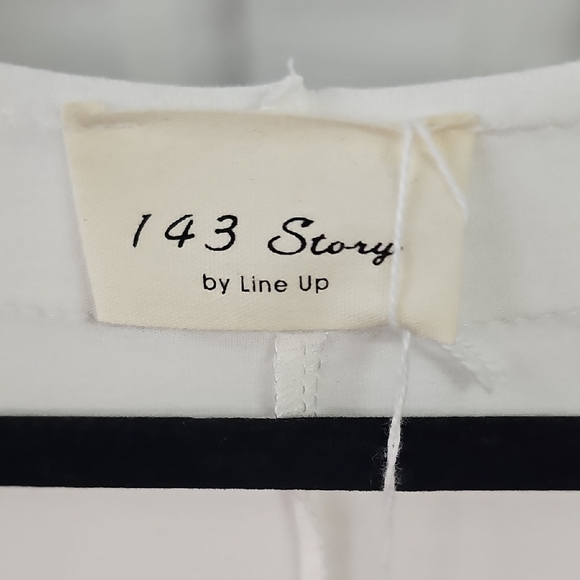 1.4.3. Story by Line Up White Ribbed Relaxed Tee - Picture 2 of 3